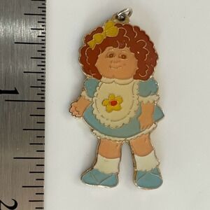 Vintage Cabbage Patch Kids CPK Enamel Charm Pendant 1983